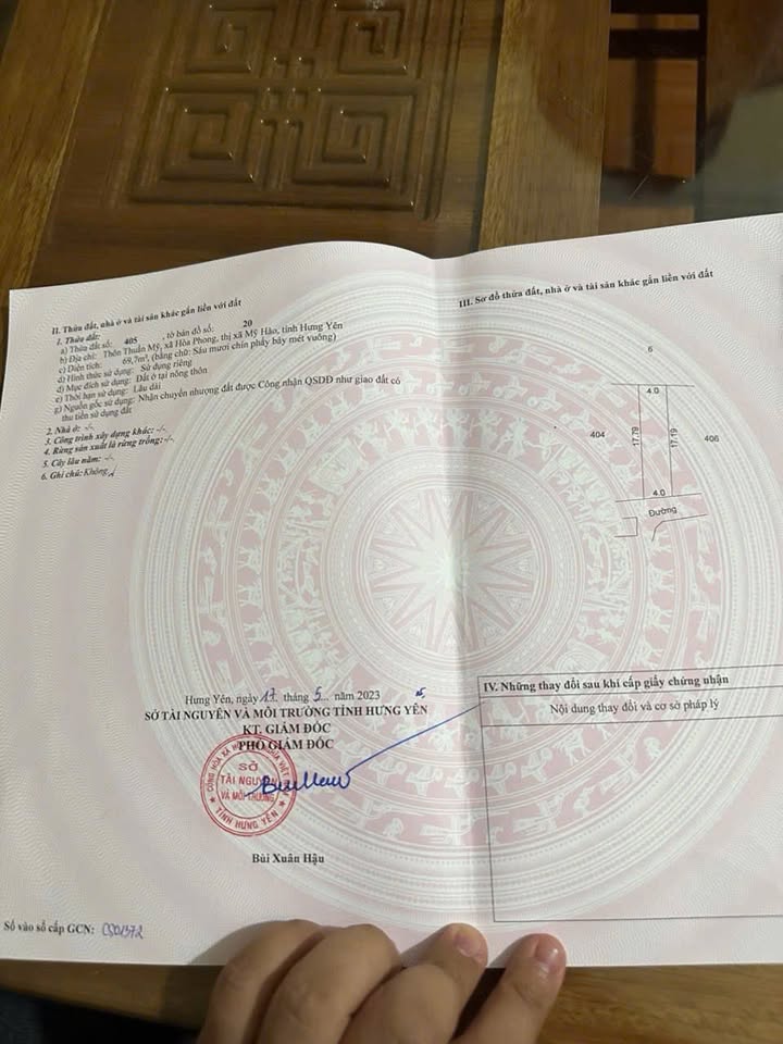 Đất nền Thuần Mỹ, Ba Vì 69m² giá 1 tỷ - Đường ô tô vào tận nơi!