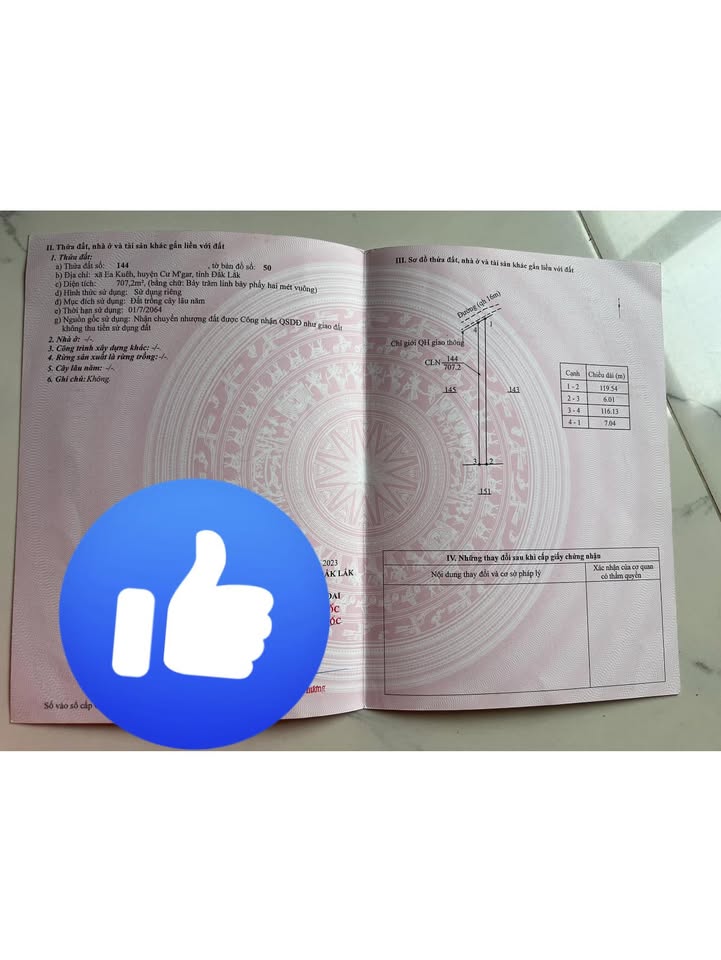 Đất thổ cư Ea Kuêh Cư M'gar 700m² - Chính chủ cần bán gấp!