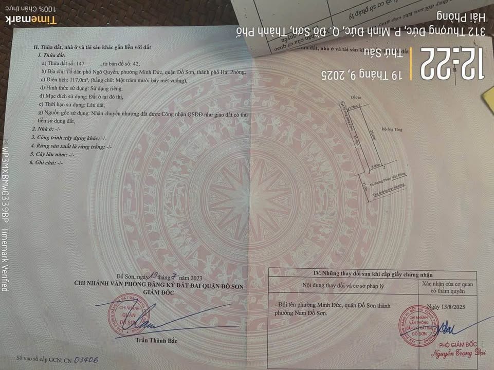 Đất nền lô góc Thượng Đức - Nam Sơn, 117m² giá 3 tỷ - Vị trí đắc địa!