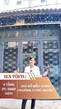 Nhà phố Hồ Biểu Chánh P11 Phú Nhuận 50m² giá thỏa thuận - Hẻm ô tô vào tận nơi!