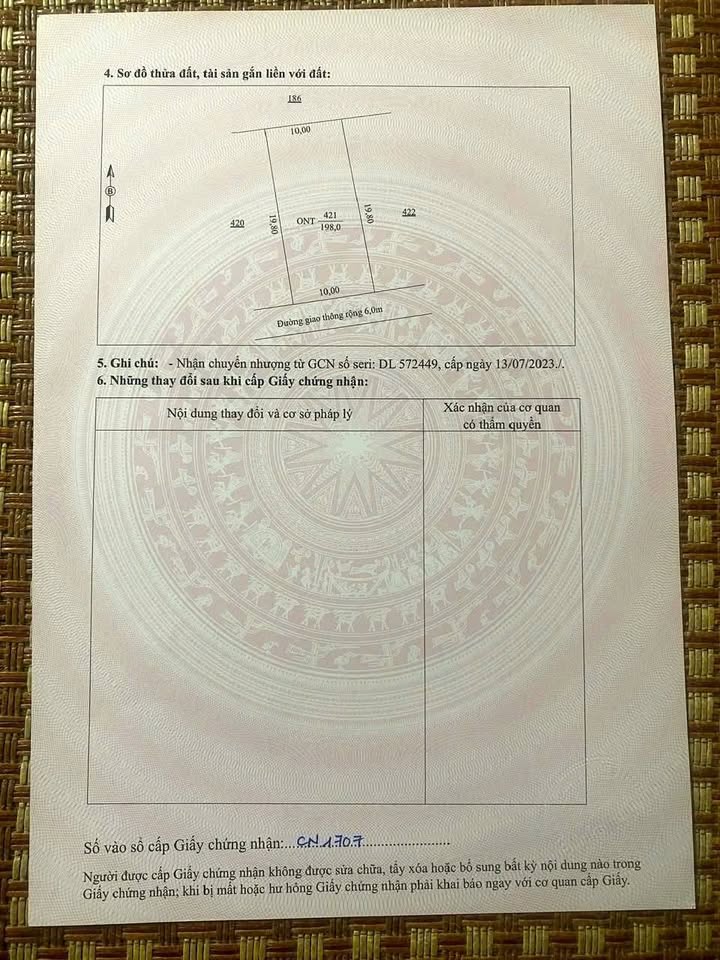 Đất nền Thiệu Thịnh 198m² giá 700 triệu - Đất vàng đầu tư sinh lời!