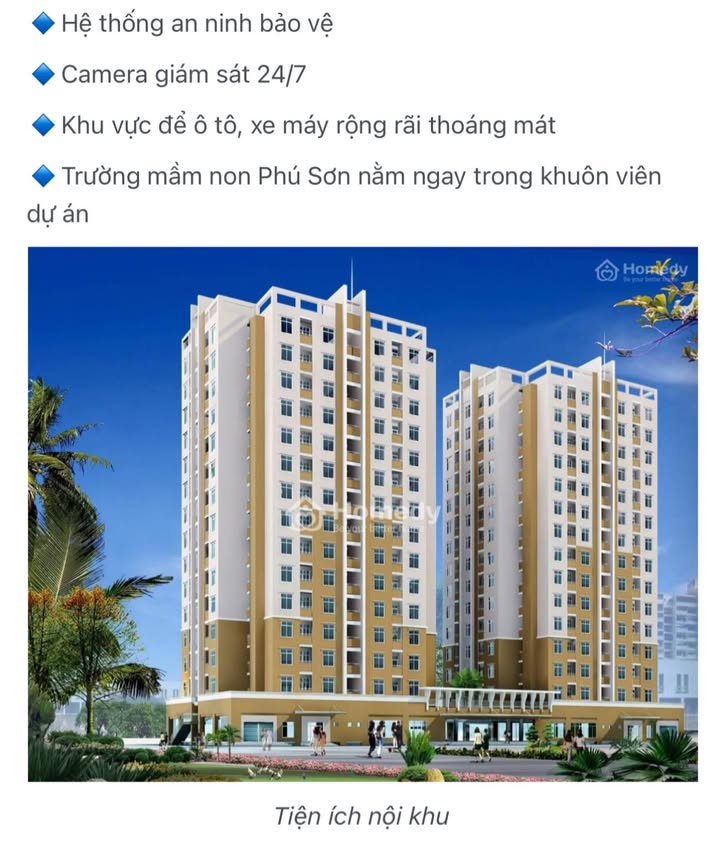 Căn hộ chung cư Phú Sơn 60m² giá 1 tỷ - Chính chủ bán nhanh!
