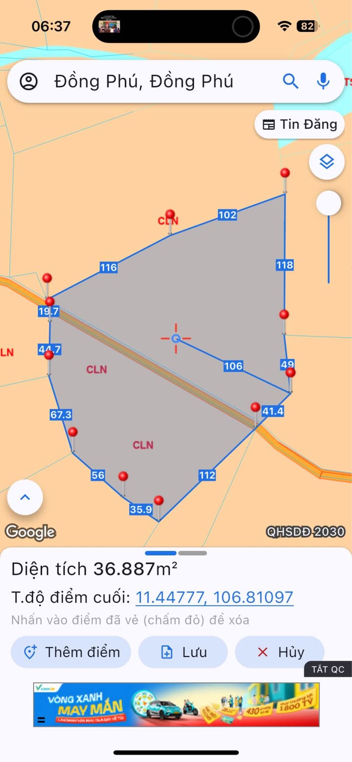 Đất nông nghiệp 3,6ha tại Tân Tiến, Dĩ An giá 6 tỷ - Cơ hội đầu tư hấp dẫn!
