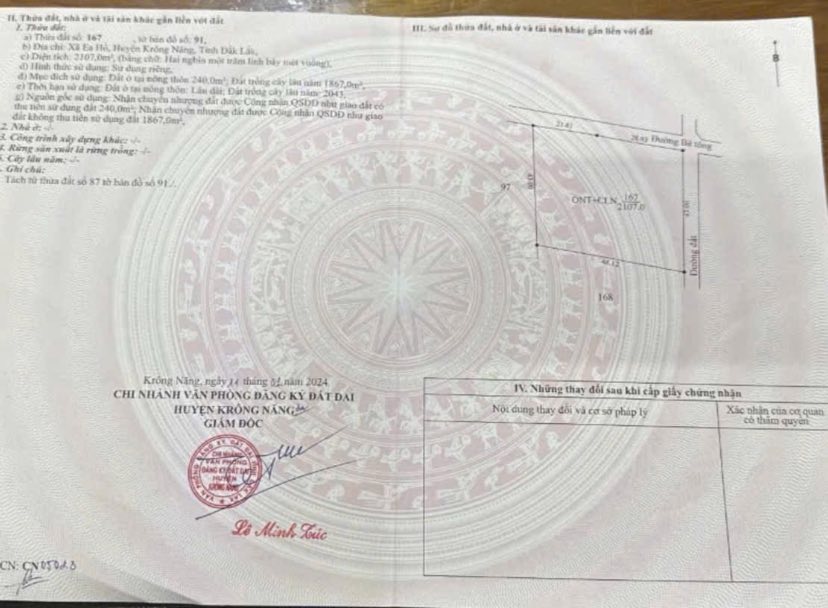 Đất nền 2 mặt tiền tại Buôn Ngoan Ea Hồ 2150m² giá 2.365 tỷ - Sổ đỏ chính chủ!