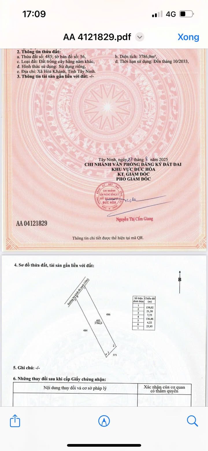 Đất vườn 7400m² giá 3.9 tỷ tại Hòa Khánh Tây - Cơ hội đầu tư hấp dẫn!