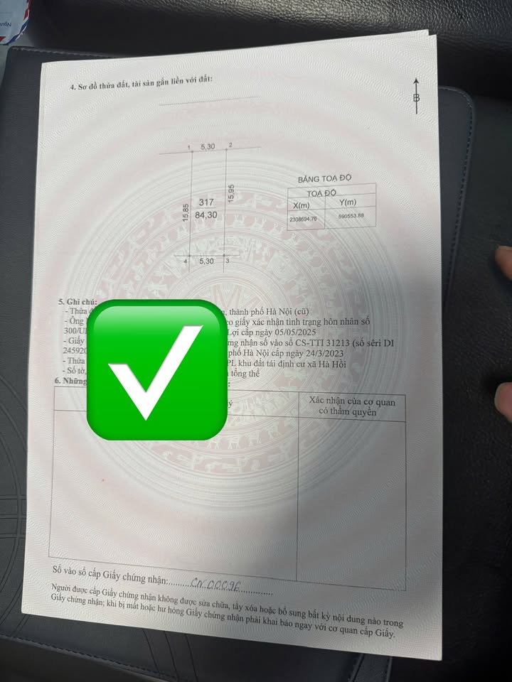 Đất nền xã Hà Hồi, Thường Tín 84.3m² giá chỉ 115 triệu - Cơ hội đầu tư hiếm có!