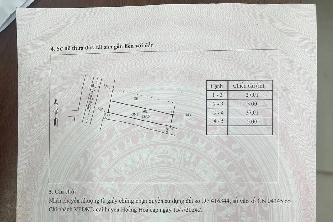 Đất nền 2 mặt tiền thôn Kim Tân 135m² giá 1.7 tỷ - Đầu tư sinh lời ngay!