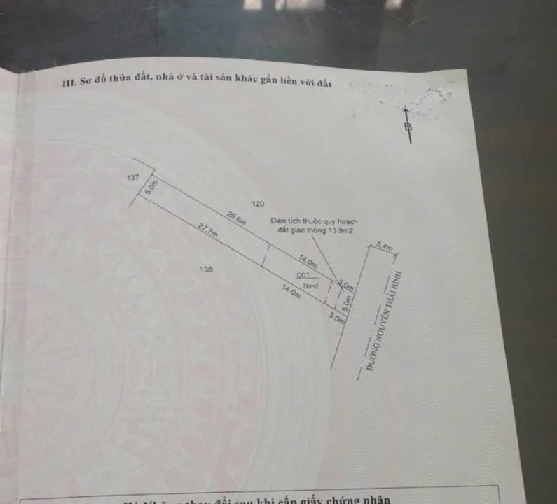 Nhà riêng đường Nguyễn Thái Bình, phường Lê Lợi 70m² giá 900 triệu - Nhà mới 100%, vào ở ngay!