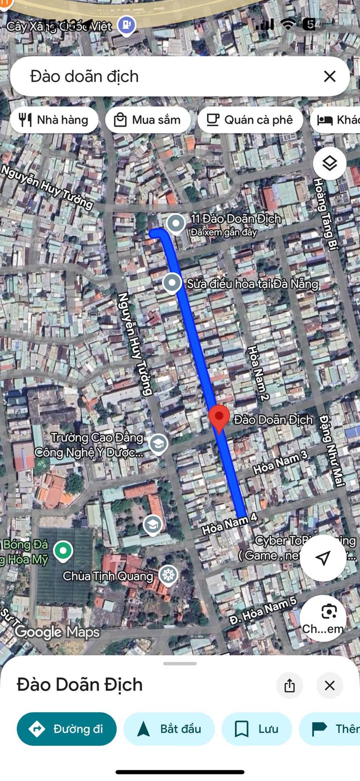 Đất mặt tiền Đào Doãn Địch, Hòa Minh, 110m² - Giá tốt, thỏa thuận!