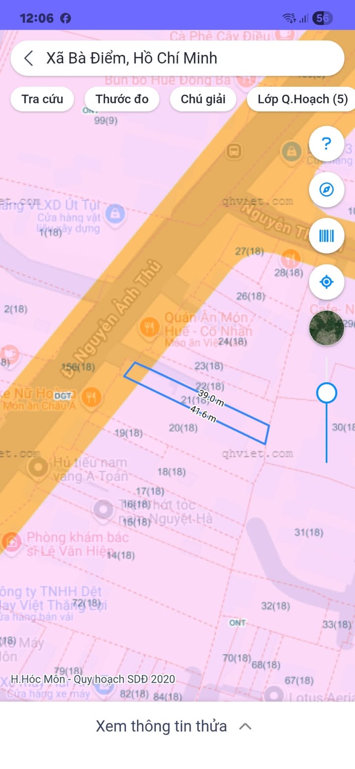 Đất mặt tiền đường Nguyễn Ảnh Thủ, Hóc Môn 235m² giá 15 tỷ - Cơ hội đầu tư hấp dẫn!