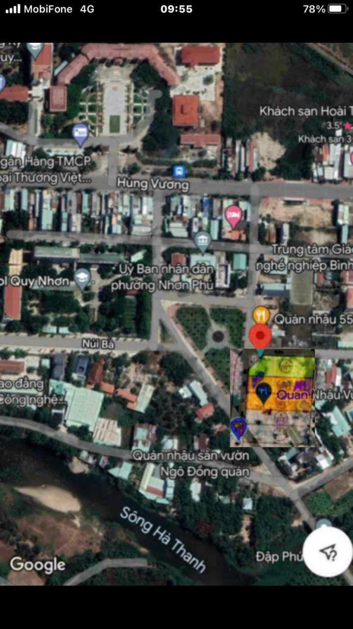 Đất Lô Góc 117.7m² tại Nhơn Phú - Đối diện Công viên - Kinh doanh đắc địa