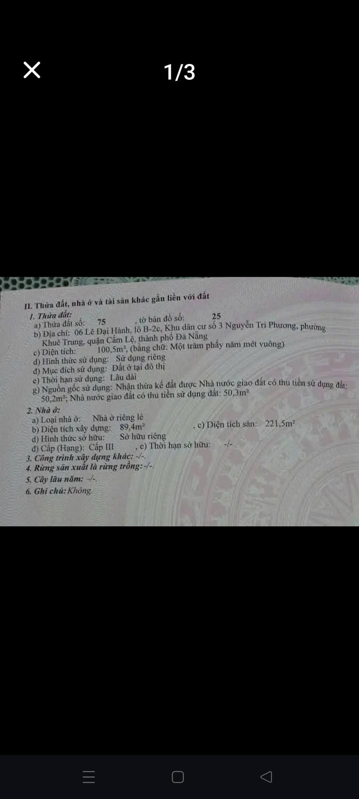 Nhà mặt tiền Lê Đại Hành, Khuê Trung, Đà Nẵng 100m² - Sẵn sàng ở ngay!