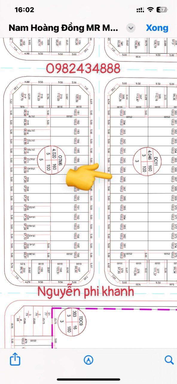 Đất nền KĐT Nam Hoàng Đồng 100m² giá 3 tỷ - Vị trí vàng, phong thủy đẹp!