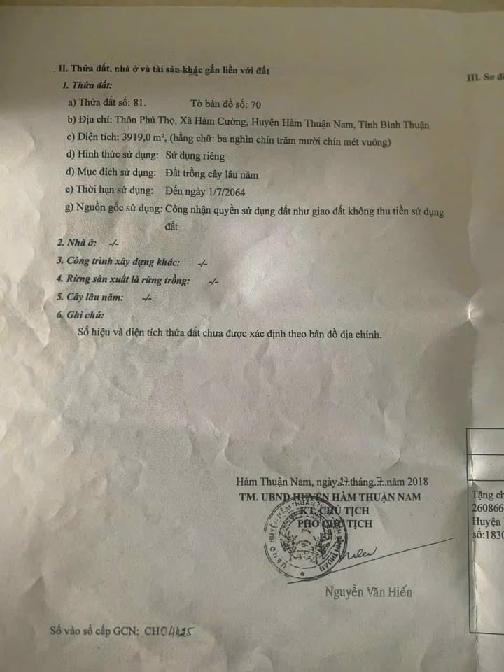 Vườn thanh long 3,9 sào tại Hàm Cường giá chỉ 700 triệu - Cơ hội đầu tư hấp dẫn!