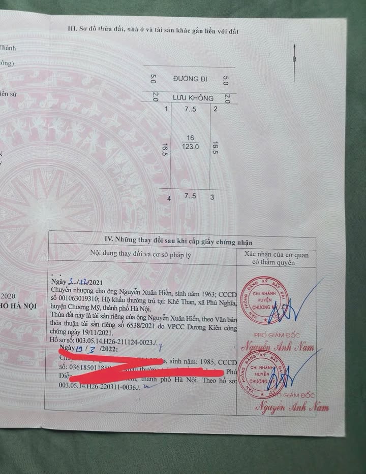 Đất nền Phú Nghĩa, Chương Mỹ - 123m² Sổ đỏ chính chủ, giá chỉ 20 triệu/m²!