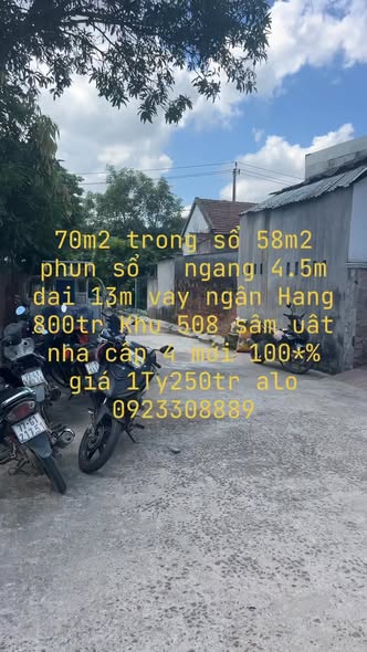 Nhà cấp 4 Bùi Thị Xuân 70m² giá 1.25 tỷ - Khu dân cư sầm uất