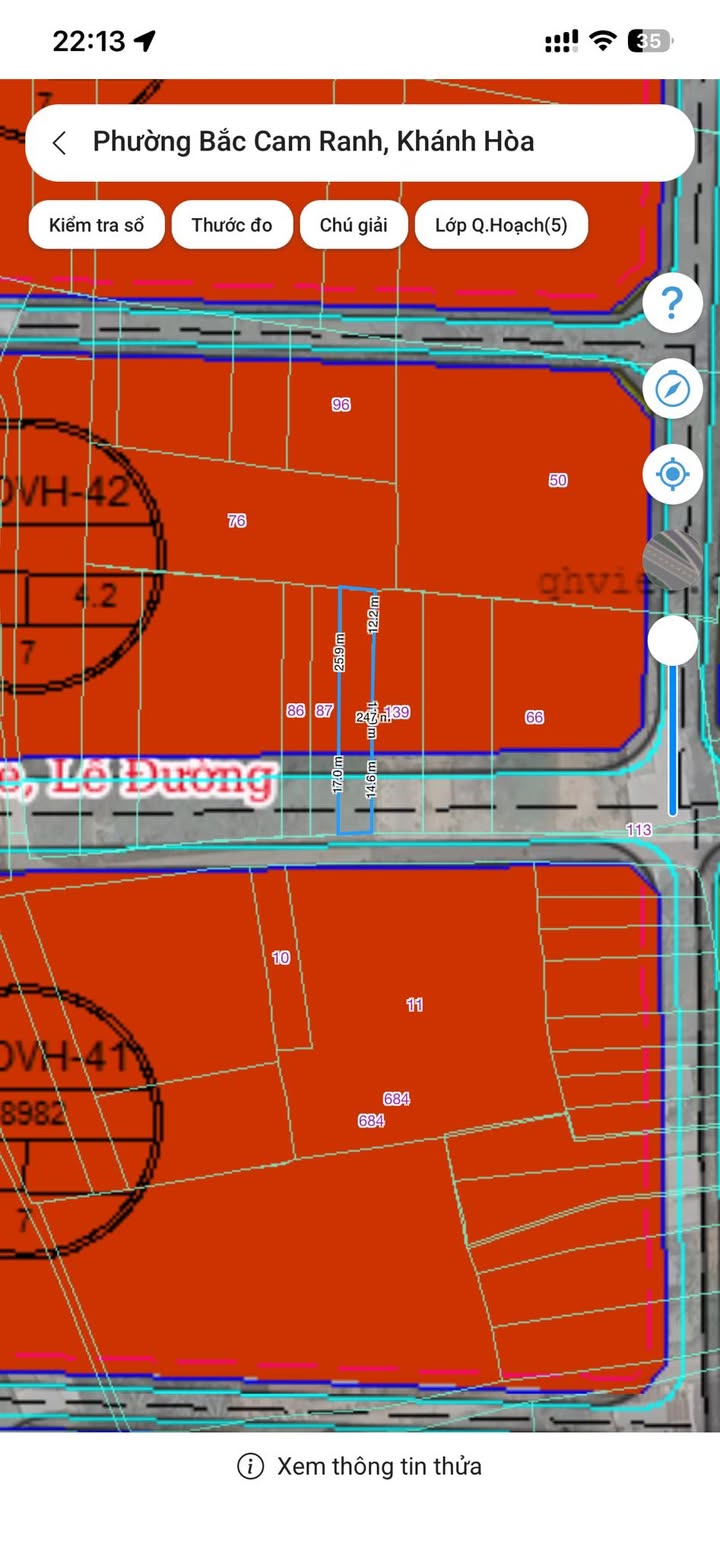 Đất thổ cư Cam Nghĩa 240m² giá 2.3 tỷ - Vị trí đắc địa ngay ngã ba Mỹ Ca!