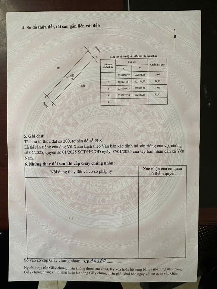 Đất nền Yên Nam, Duy Tiên 175m² giá 2 tỷ - Đầu tư sinh lời ngay!