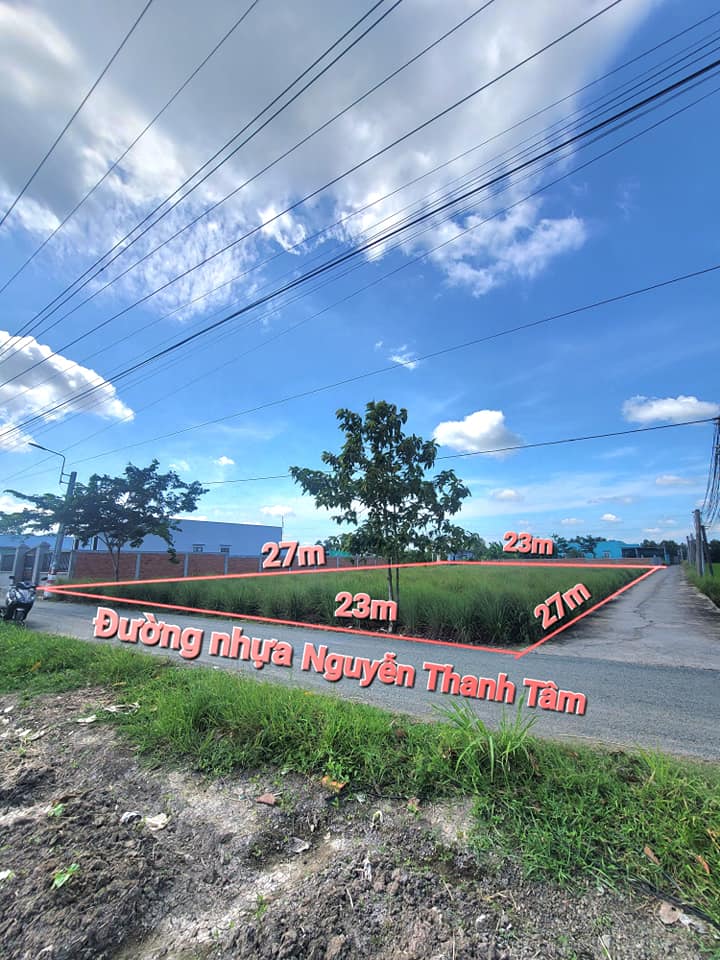 Đất nền Hòa Thuận 2, Cần Giuộc 604m² giá 1.95 tỷ - Lô góc 2 mặt tiền