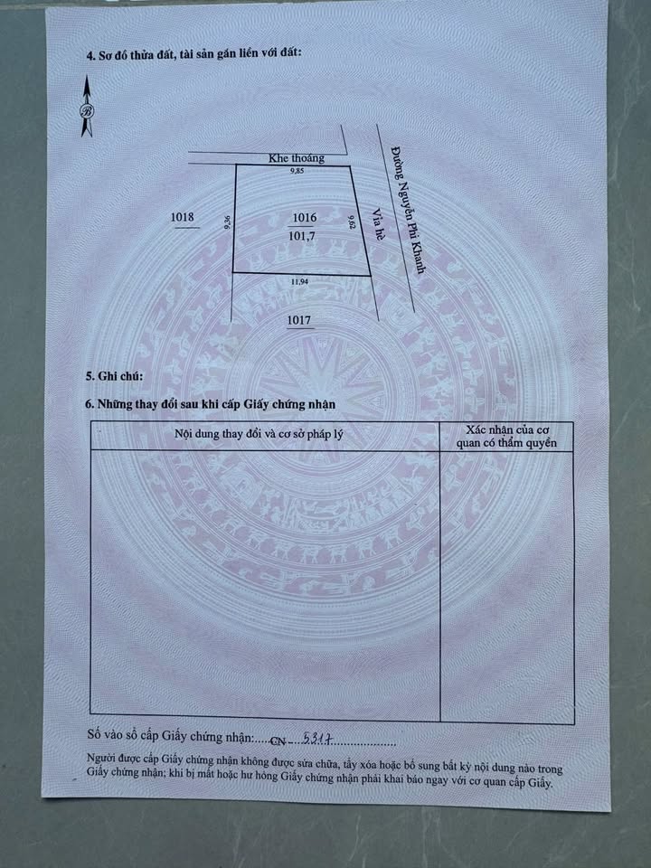 Đất nền mặt tiền Nguyễn Phi Khanh, Lạng Sơn 101.7m² giá 4 tỷ - Cơ hội đầu tư tuyệt vời!