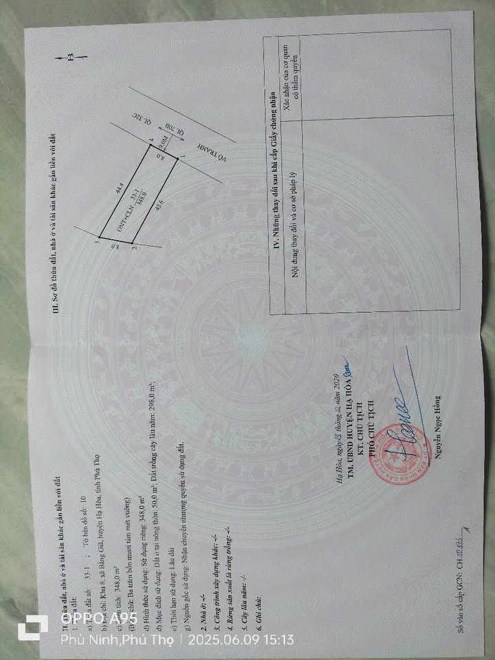 Đất thổ cư Bằng Giã Hạ Hòa 348m² giá 1 tỷ - Cơ hội đầu tư tuyệt vời!