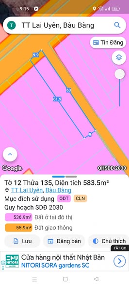 Đất nền lô góc tại Bàu Bàng 600m² giá chỉ 2.7 tỷ - Đầu tư sinh lời cao!