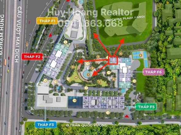 Căn hộ 2PN Sun Cầu Giấy 69m² giá 12.4 tỷ - View công viên nội khu