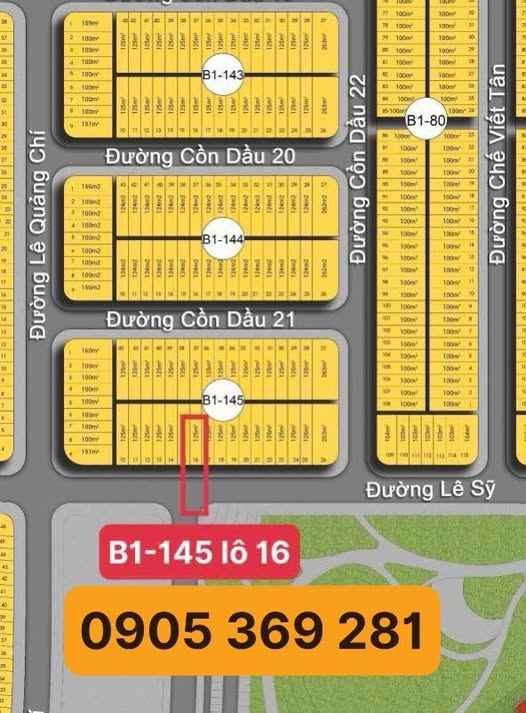 Đất nền đường Lê Sỹ, Hòa Xuân 125m² chỉ 6.3 tỷ - Cơ hội đầu tư hấp dẫn!