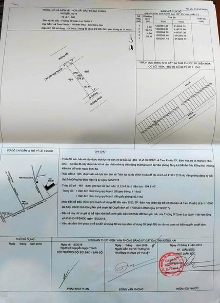 Đất nền Tam Phước - Biên Hòa 104m² giá 1.399 tỷ - Vị trí kinh doanh thuận lợi!