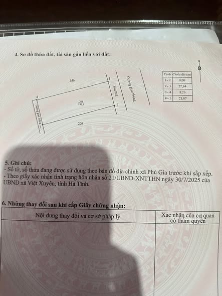 Đất nền chính chủ thôn Phú Giang, Hương Khê 176m² giá 300 triệu - Đầu tư sinh lời ngay!