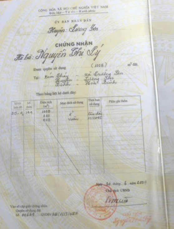 Đất thổ cư mặt đường ATK, Lương Sơn 1008m² giá 4 tỷ - Sổ đỏ chính chủ!