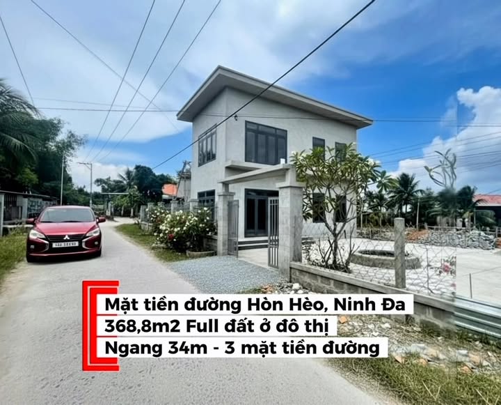 Đất thổ cư mặt đường Hòn Hèo Ninh Hòa 368m² giá 1.3 tỷ - Đầu tư sinh lời ngay!