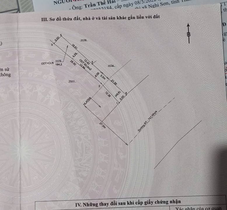 Đất nền mặt tiền ĐT741, Chánh Phú Hòa, Bến Cát 184m² - Giá chỉ 2 tỷ VND, thương lượng ngay!