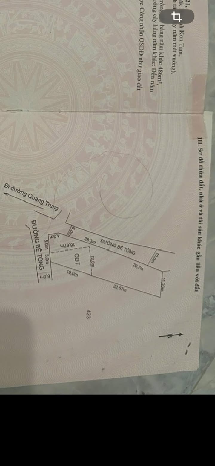 Đất nền TDP1 Đăk Hà 608,5m² giá thỏa thuận - Cơ hội đầu tư tuyệt vời!