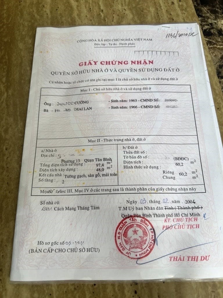 Nhà riêng Phường 12, Quận Tân Bình 61m² giá 7.2 tỷ - View công viên tuyệt đẹp!