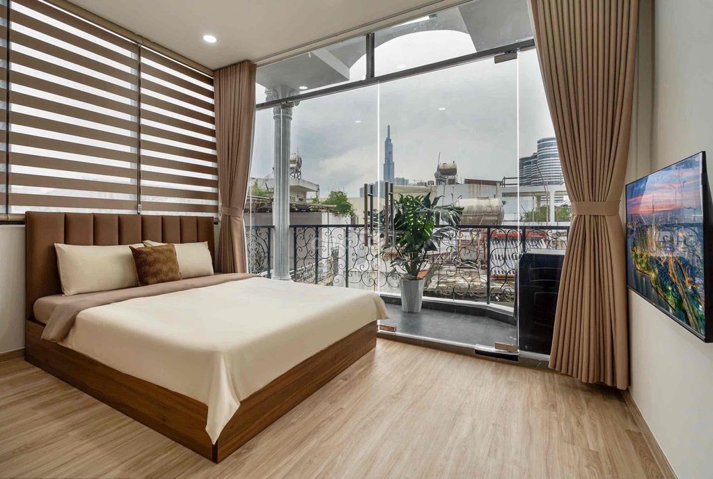 Căn hộ 1PN Nguyễn Cửu Vân 40m² giá 9 triệu - Full nội thất cao cấp, ban công riêng!