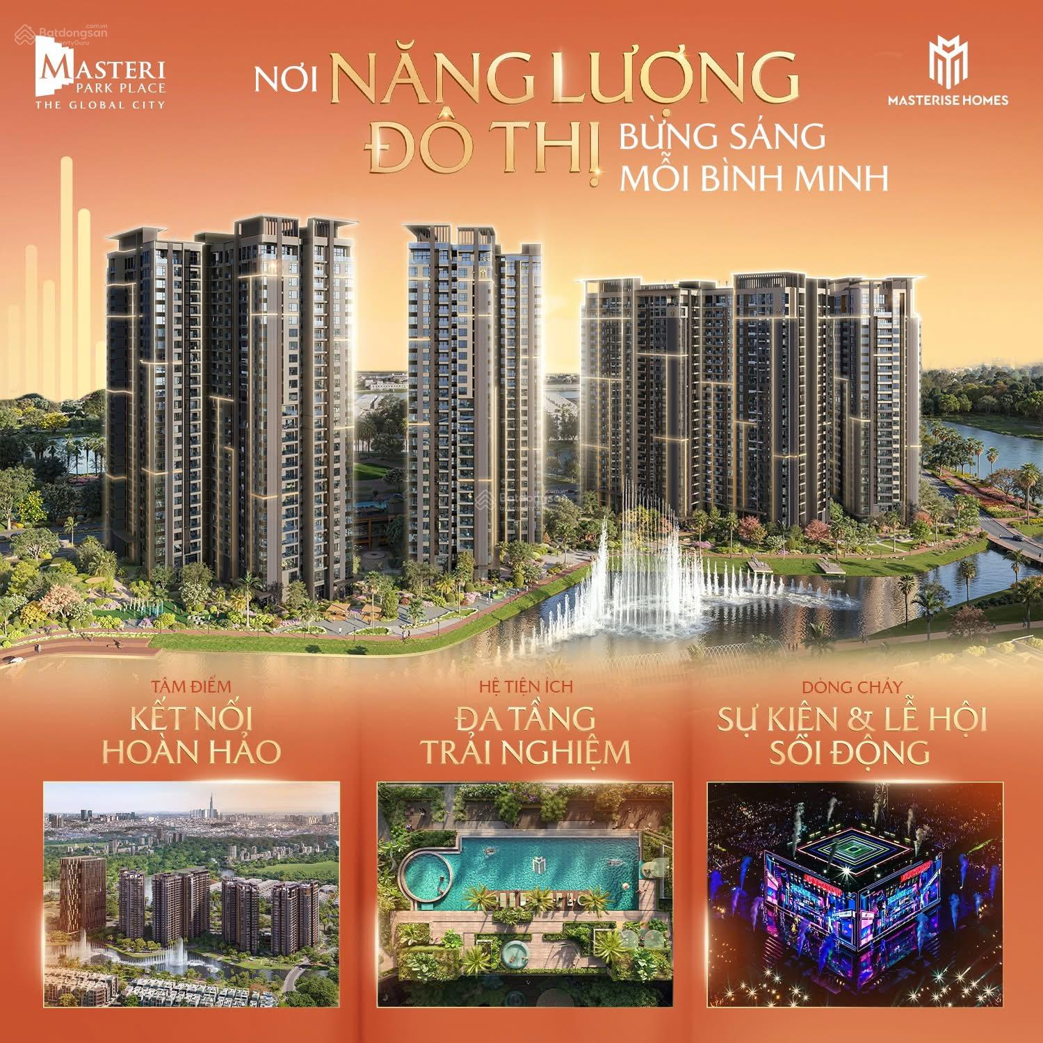Căn hộ Masteri Park Place The Global City 54.8m² giá chỉ 6.9 tỷ - Chính sách ưu đãi hấp dẫn!