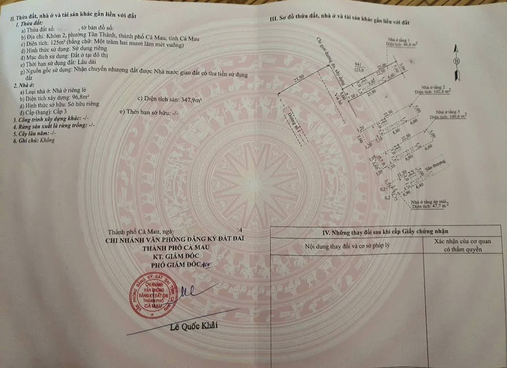 Shophouse KĐT Happy Home Cà Mau 125m² giá tốt - Sổ hồng hoàn công lâu dài!