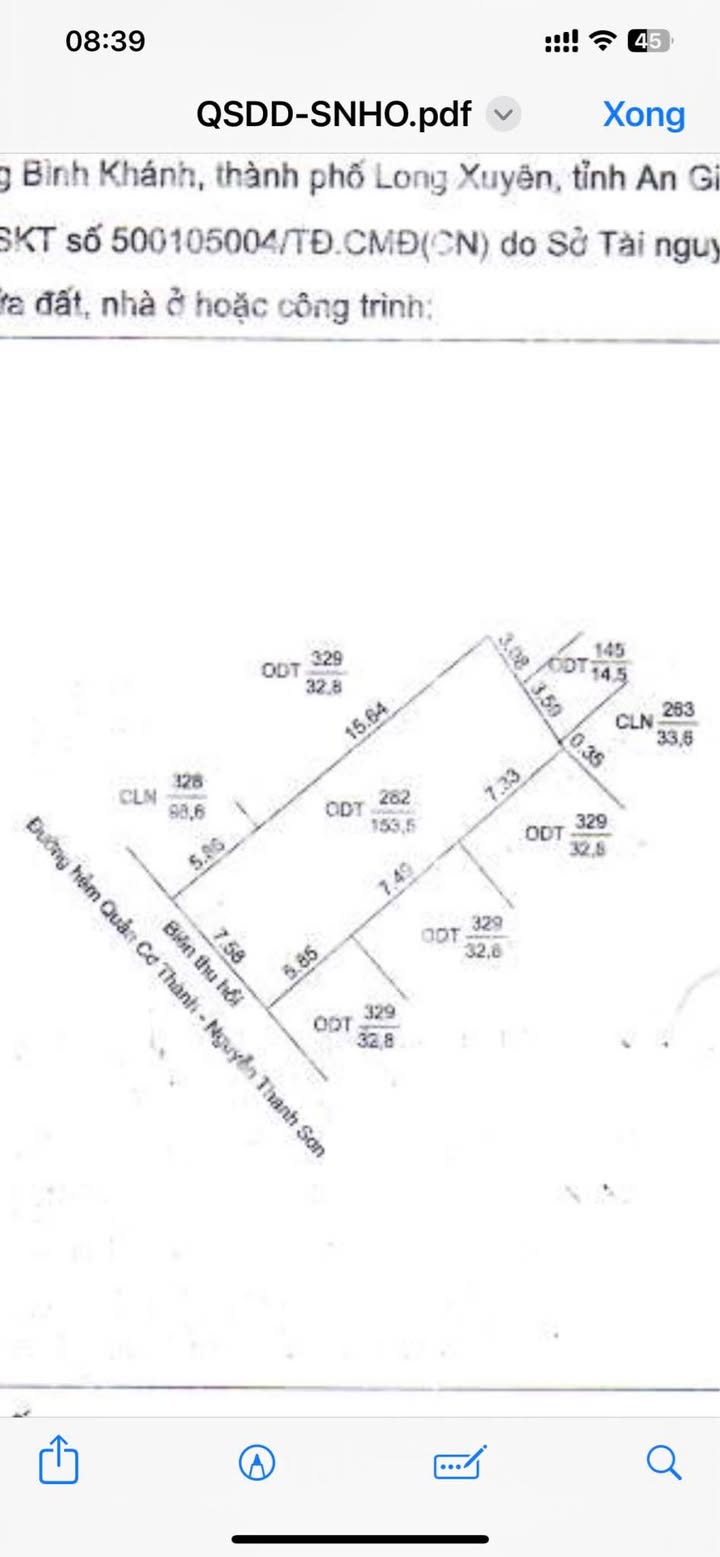 Nhà 3 tầng đường Bác Sỹ Thắng, Bình Khánh, 153m² giá 4 tỷ - Ô tô vào tận nơi!