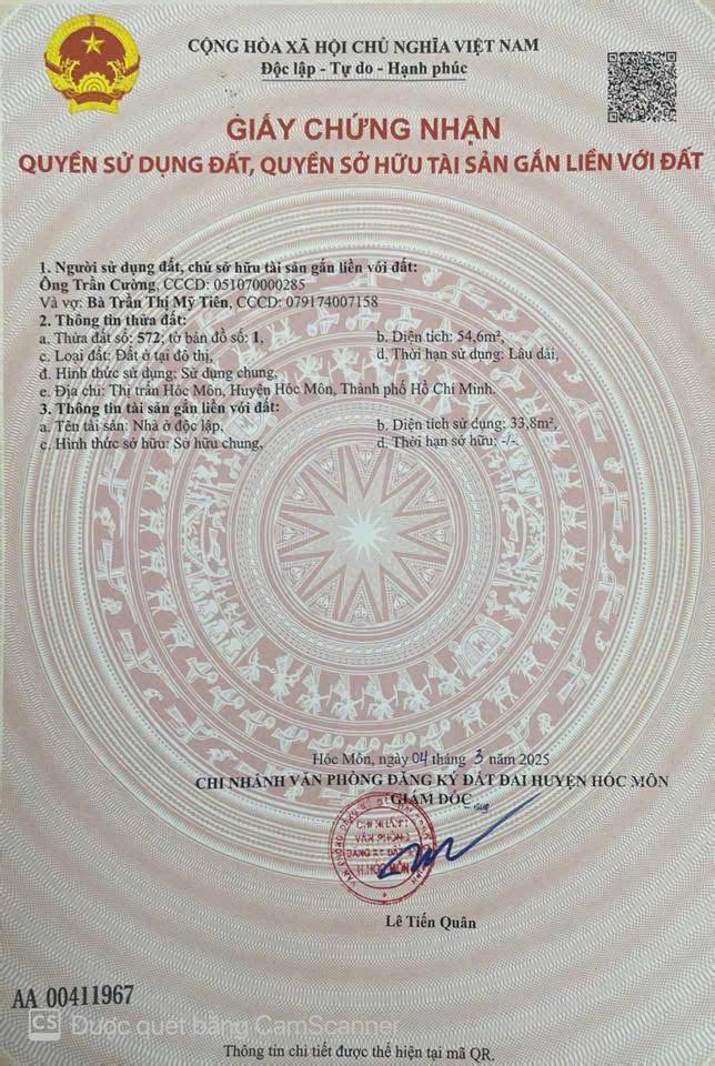 Đất nền Hóc Môn 280m² giá 2.75 tỷ - Vị trí đắc địa, hẻm xe hơi