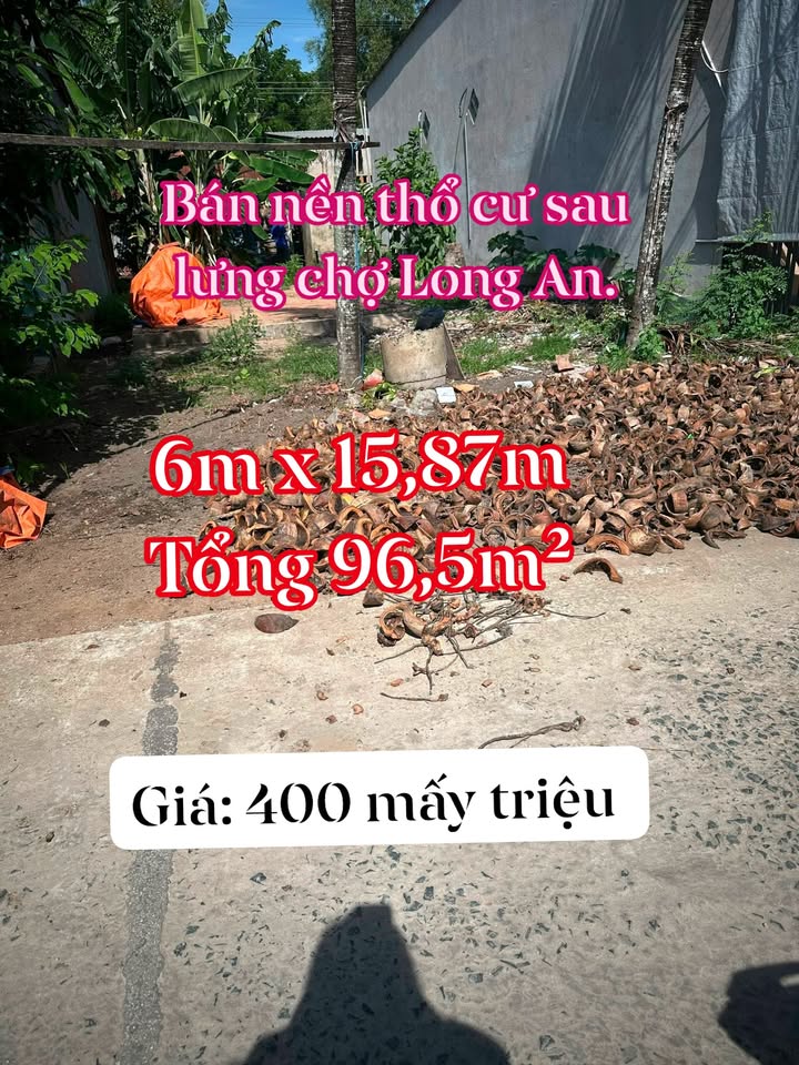 Đất nền Long An 96m² giá 400 triệu - Chính chủ sang tên ngay!