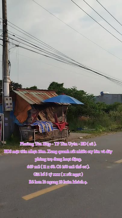 Đất thổ cư Tân Hiệp 669m² giá 5 tỷ - Mặt tiền nhựa 10m, đầu tư sinh lời!