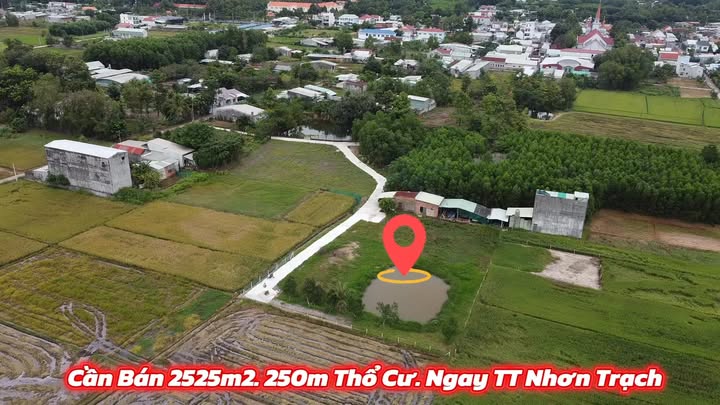 Đất nền Vĩnh Thanh, Nhơn Trạch 2523m² - Giá bán ưu đãi cho khách mua nhanh!