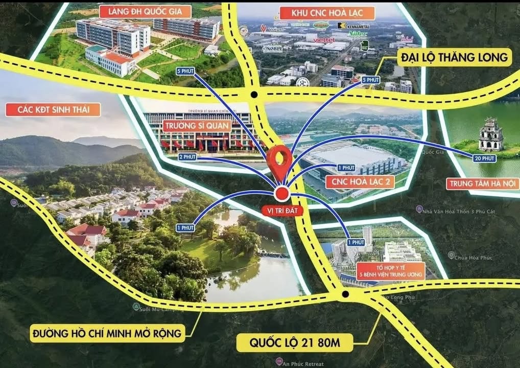 Đất nền Hòa Lạc 101m² giá 3 tỷ - Cơ hội đầu tư sinh lời cao!