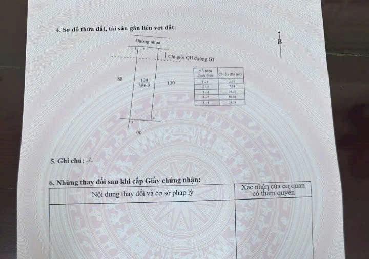 Đất nền xã Bông Trang, Xuyên Mộc 277.5m² giá 1.05 tỷ - Cơ hội đầu tư sinh lời!