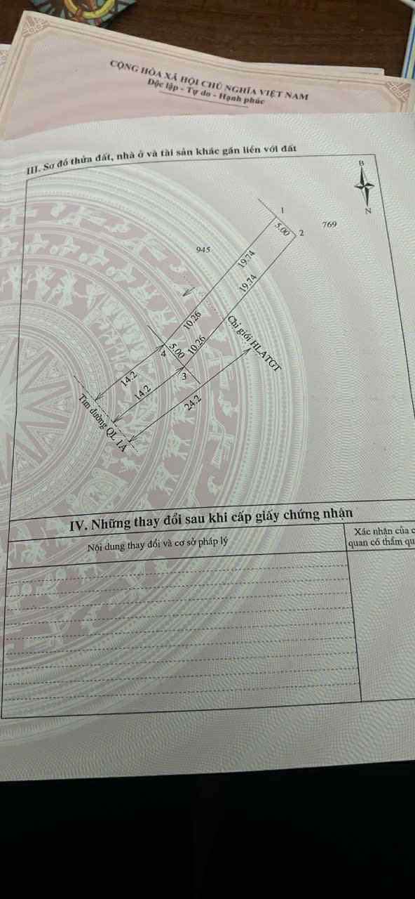 Đất mặt tiền Quốc lộ 1A, Vĩnh Linh, 150m² giá 1.2 tỷ - Thương lượng ngay!