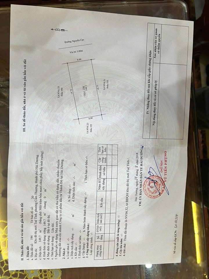 Đất nền KĐT Tuệ Tĩnh, Nguyễn Cao 149m² giá 9 tỷ - Cơ hội đầu tư hấp dẫn!