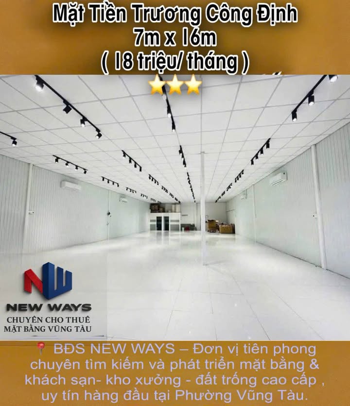 Cho thuê mặt bằng Trương Công Định Vũng Tàu 105m² - Mặt tiền sầm uất, kinh doanh thuận lợi!