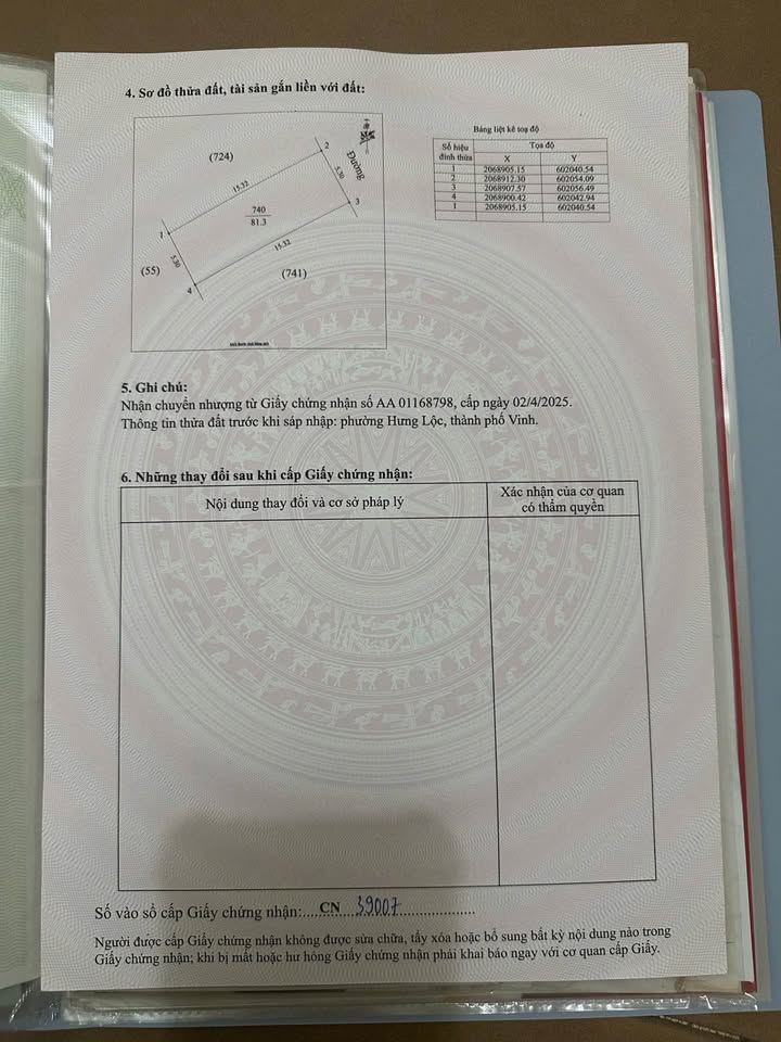 Đất Hưng Lộc Vinh 81.3m² giá 1.85 tỷ - Vị trí siêu đẹp, tiện ích đầy đủ!