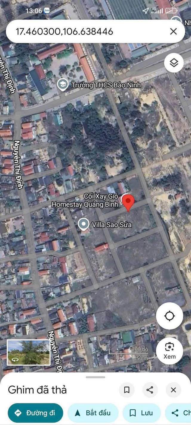 Đất nền Bảo Ninh, Đồng Hới 200m² giá 4.2 tỷ - Đối diện Homestay Cối Xay Gió!